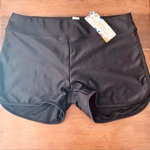 NWT Black Swim Shorts Women’s